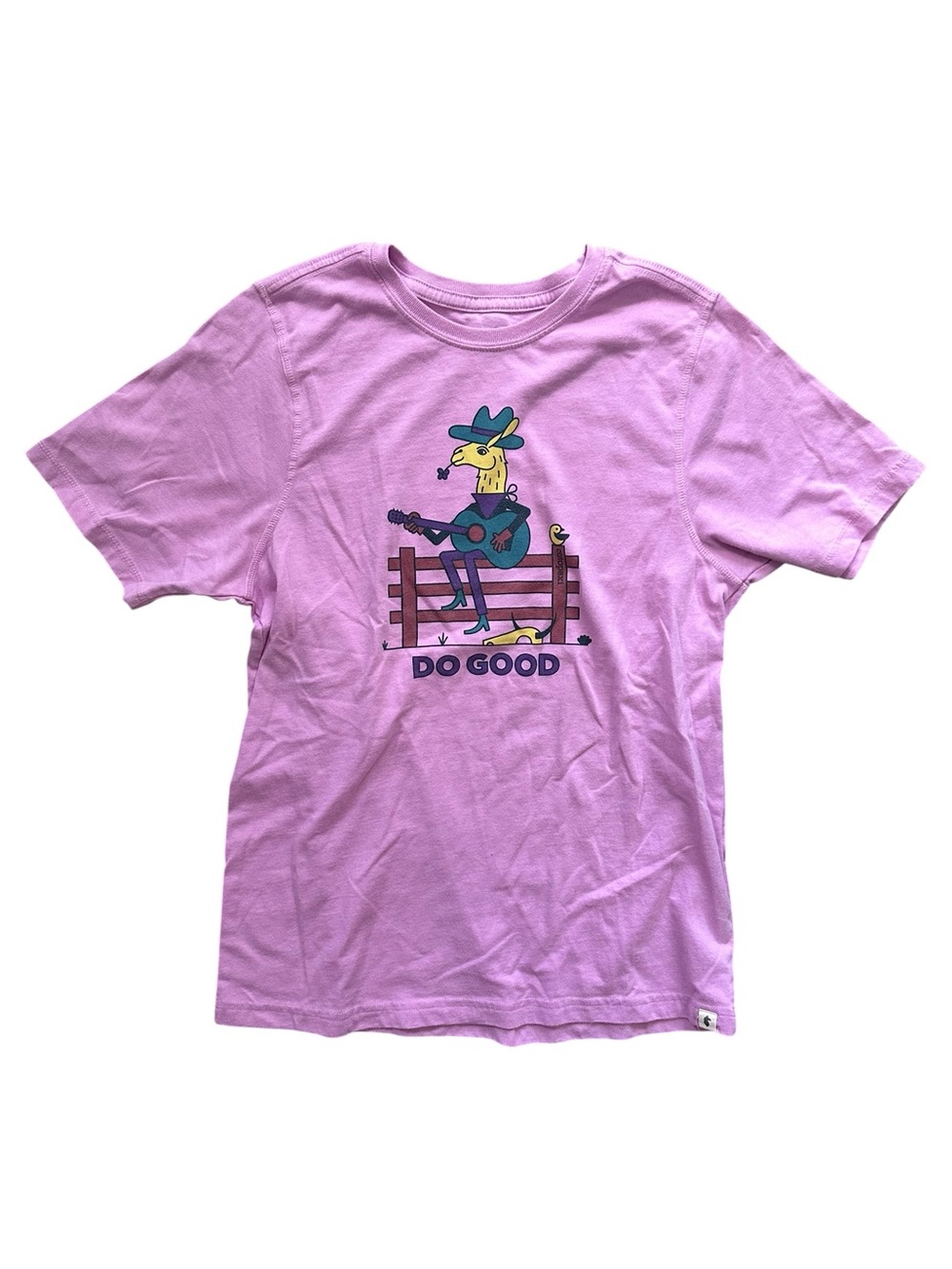 Cotopaxi Kids' Lone Llama T-Shirt Pink Size Large